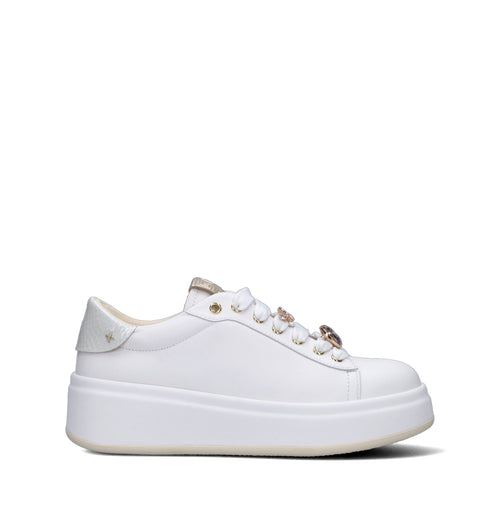 GIO+ Sneaker donna bianca in pelle