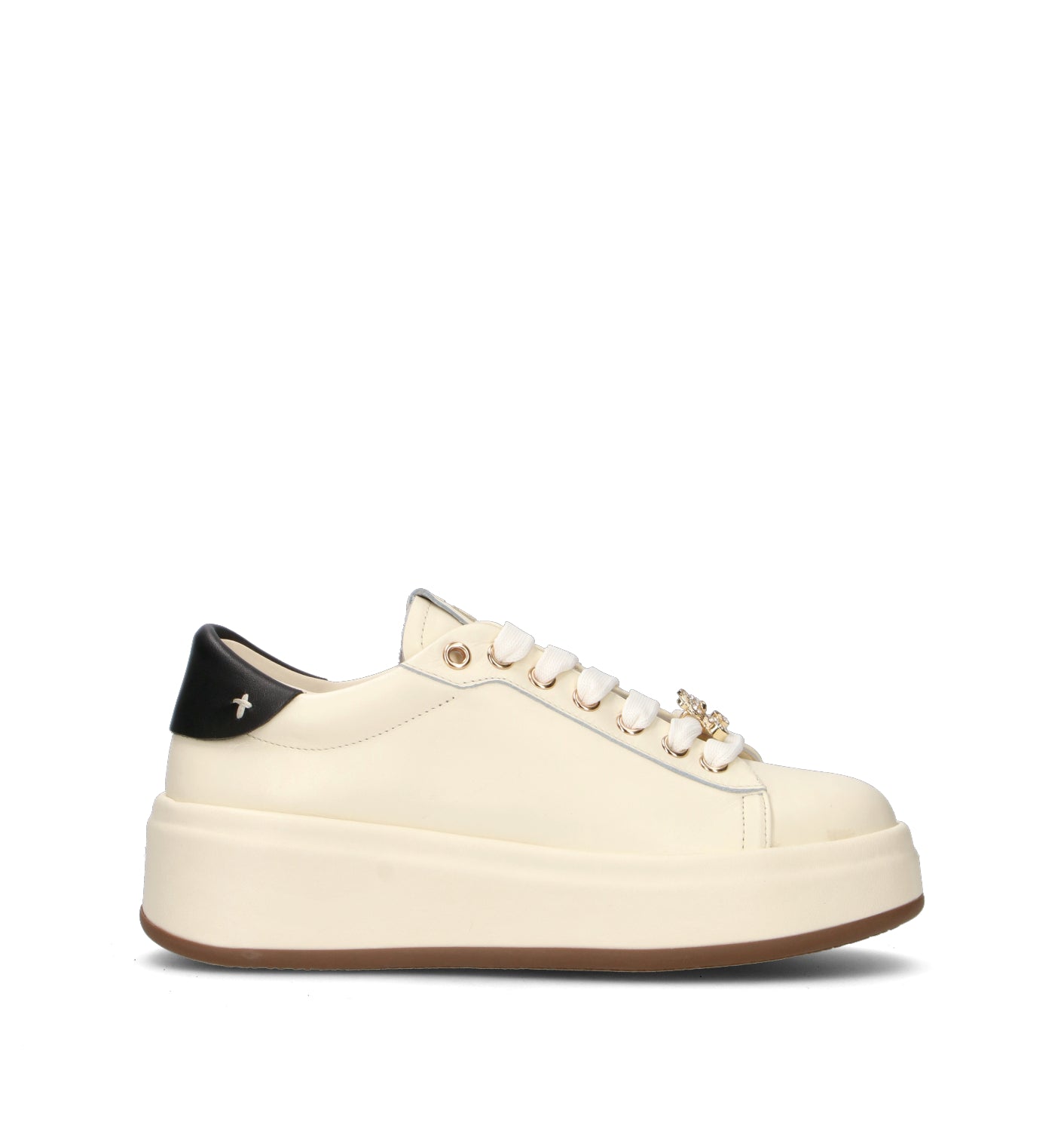 GIO+ Sneaker donna panna in pelle
