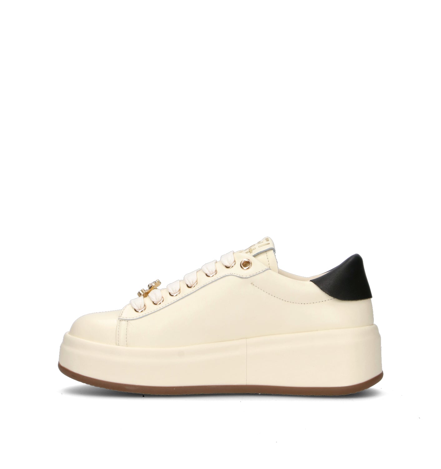 GIO+ Sneaker donna panna in pelle