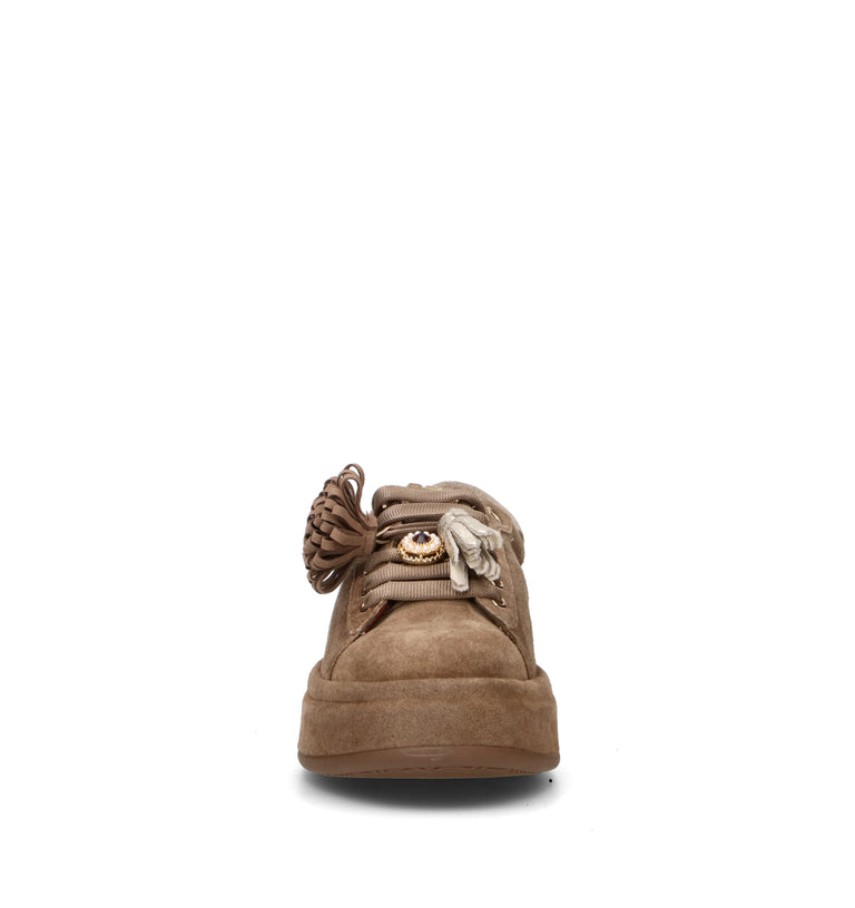 GIO+ Sneaker donna taupe in suede
