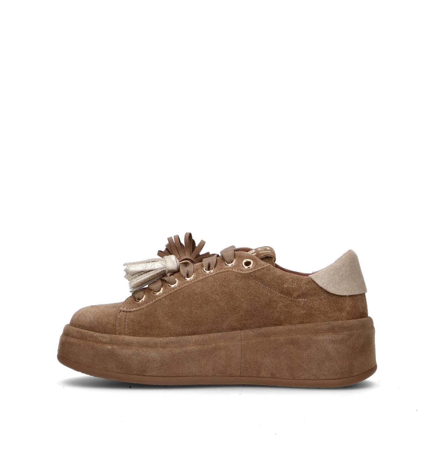 GIO+ Sneaker donna taupe in suede