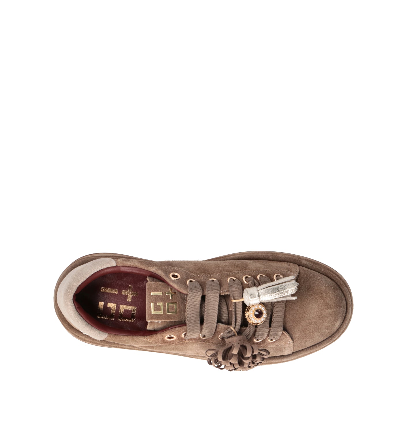 GIO+ Sneaker donna taupe in suede