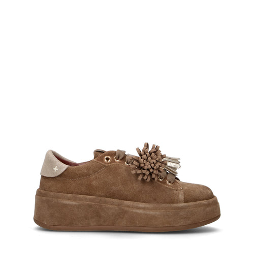GIO+ Sneaker donna taupe in suede