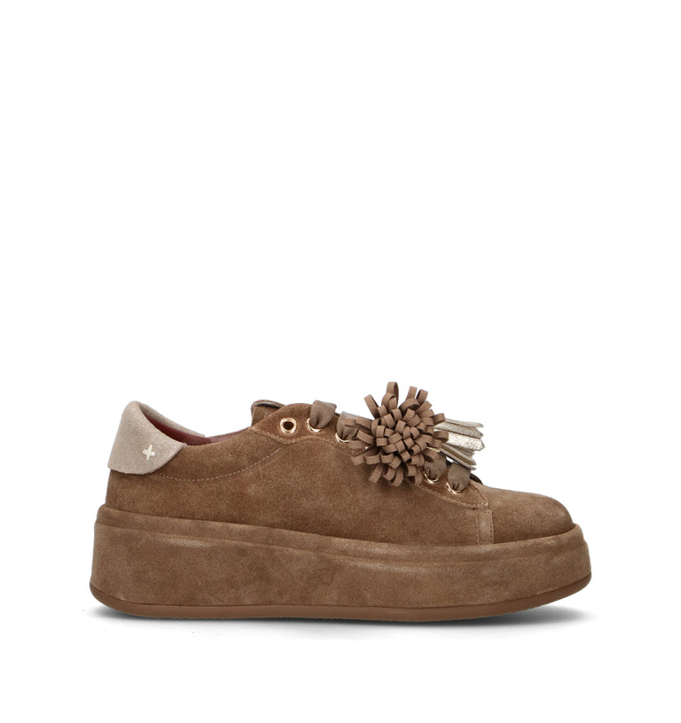 GIO+ Sneaker donna taupe in suede