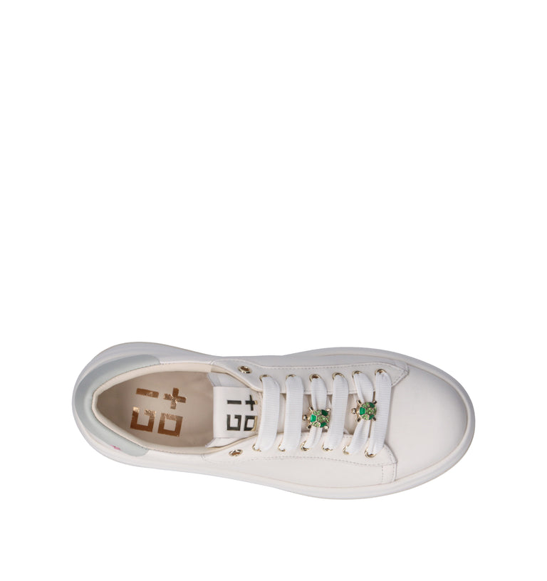 GIO+ Sneaker donna bianca in pelle