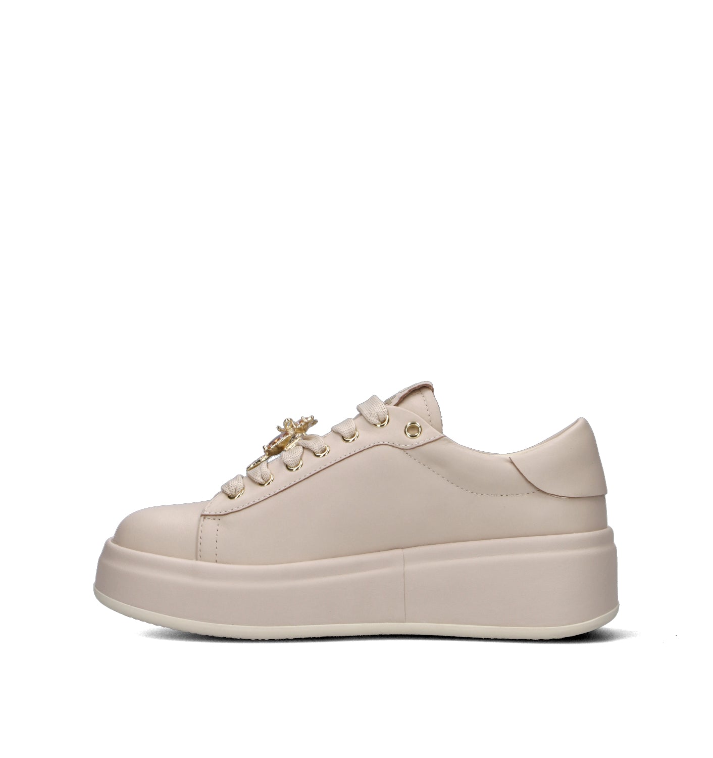 GIO+ Sneaker donna beige in pelle