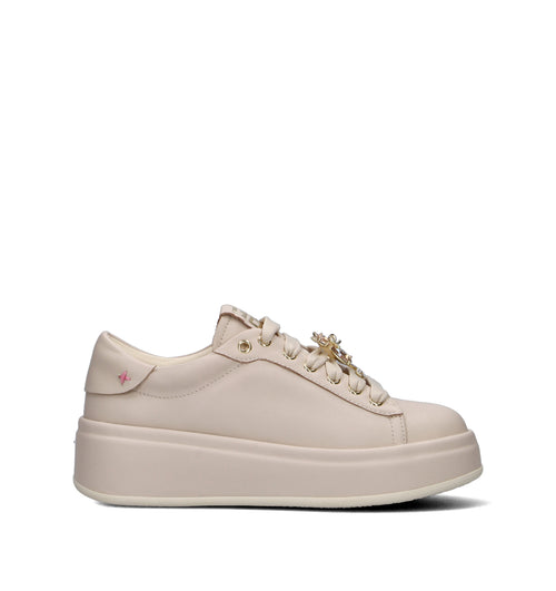 GIO+ Sneaker donna beige in pelle