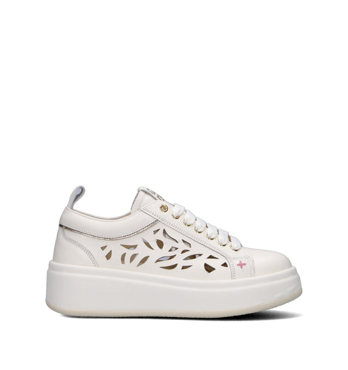 GIO+ Sneaker donna bianca in pelle