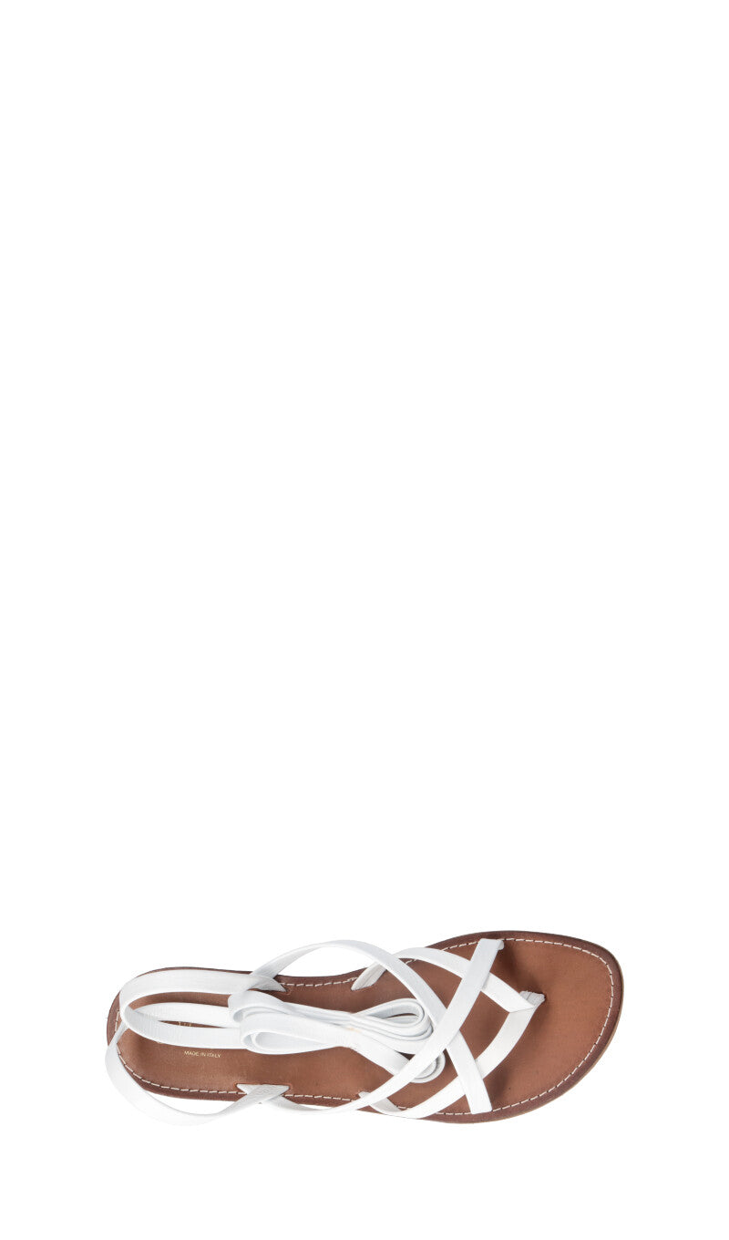 OLIVIA POSTER Sandalo donna bianco in pelle