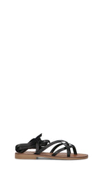 OLIVIA POSTER Sandalo donna nero in pelle