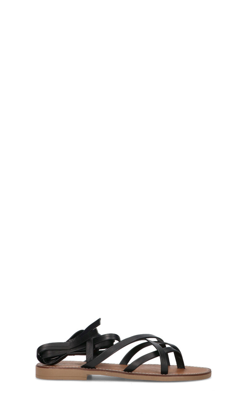 OLIVIA POSTER Sandalo donna nero in pelle