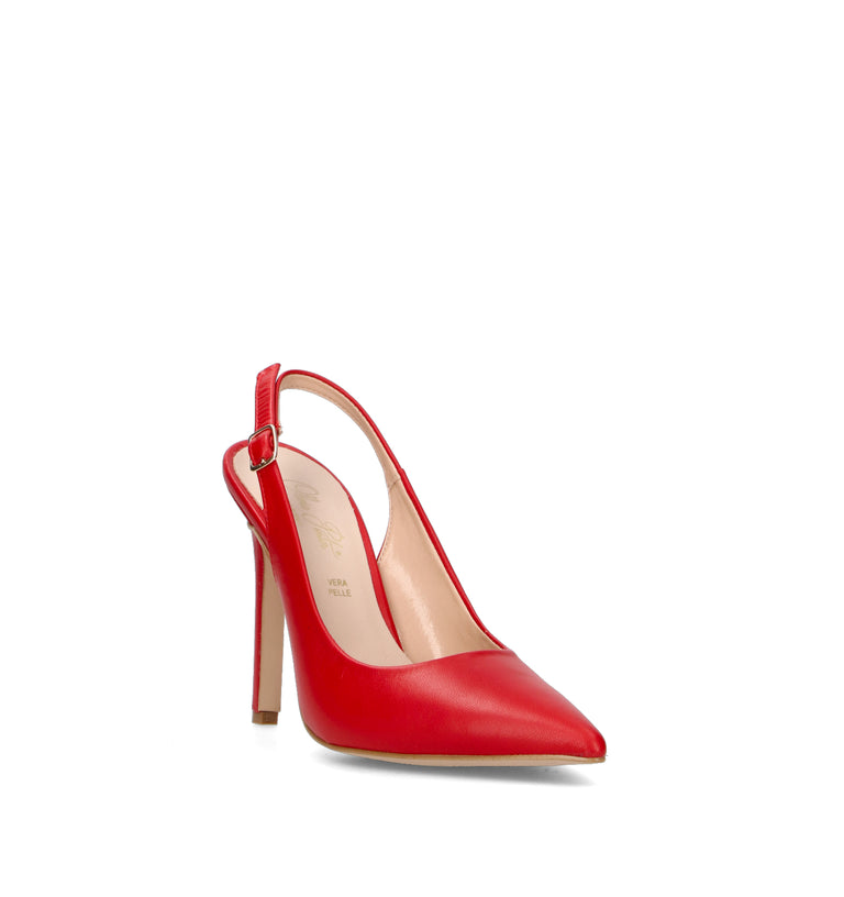 OLIVIA POSTER Slingback donna rossa