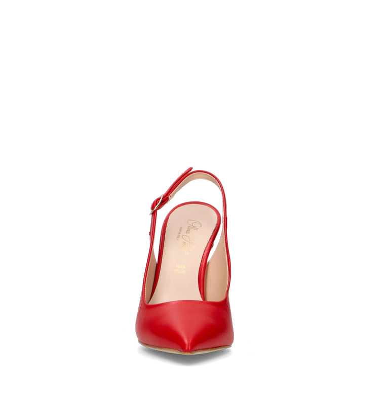 OLIVIA POSTER Slingback donna rossa
