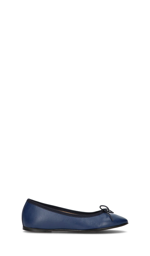OLIVIA POSTER Ballerina donna blu in pelle