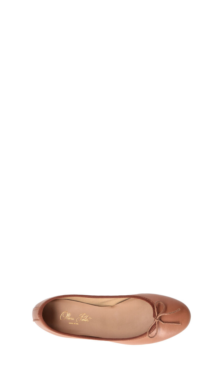 OLIVIA POSTER Ballerina donna cuoio in pelle