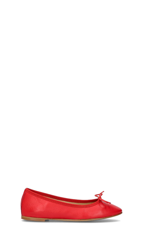 OLIVIA POSTER Ballerina donna rossa in pelle