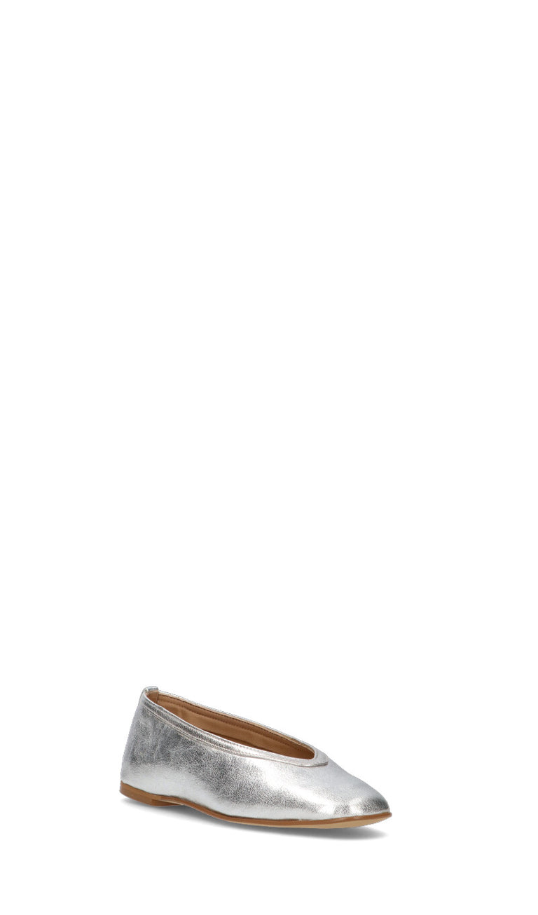 OLIVIA POSTER Ballerina donna argento in pelle