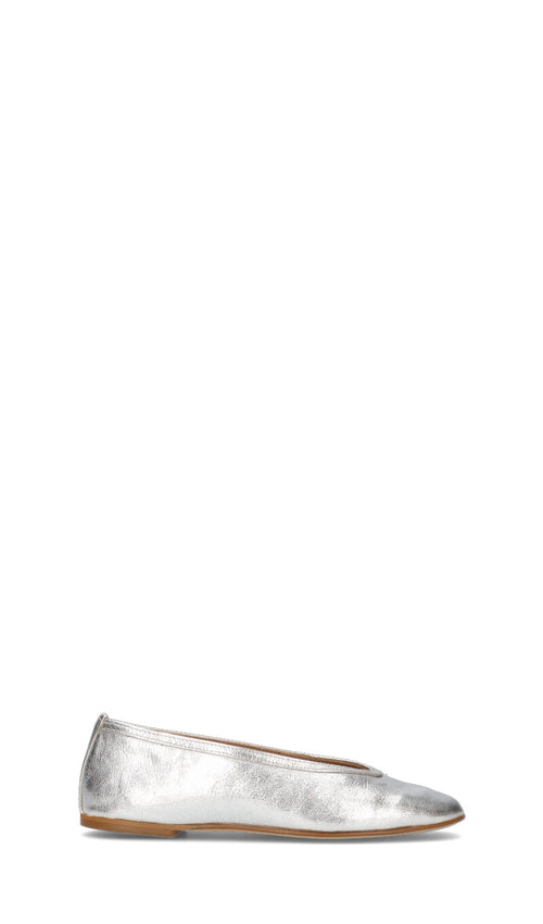 OLIVIA POSTER Ballerina donna argento in pelle