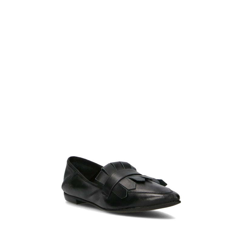 OLIVIA POSTER Mocassino donna nero in suede