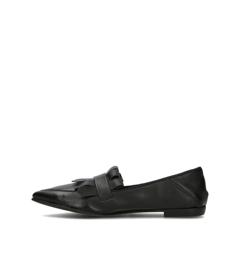 OLIVIA POSTER Mocassino donna nero in suede