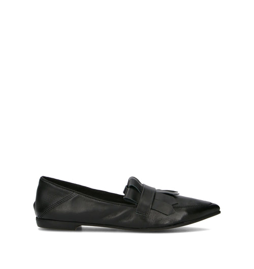 OLIVIA POSTER Mocassino donna nero in suede