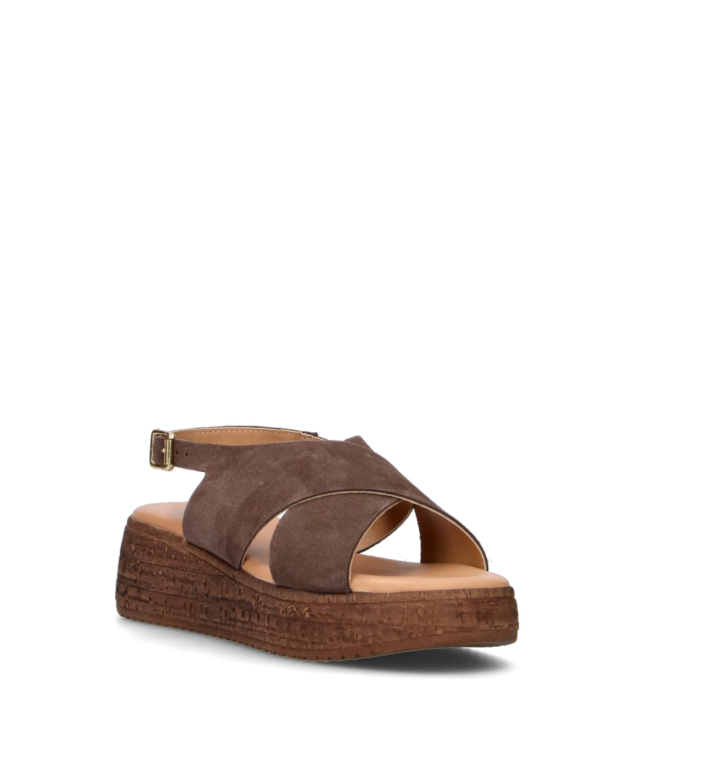 OLIVIA POSTER Sandalo donna marrone in suede