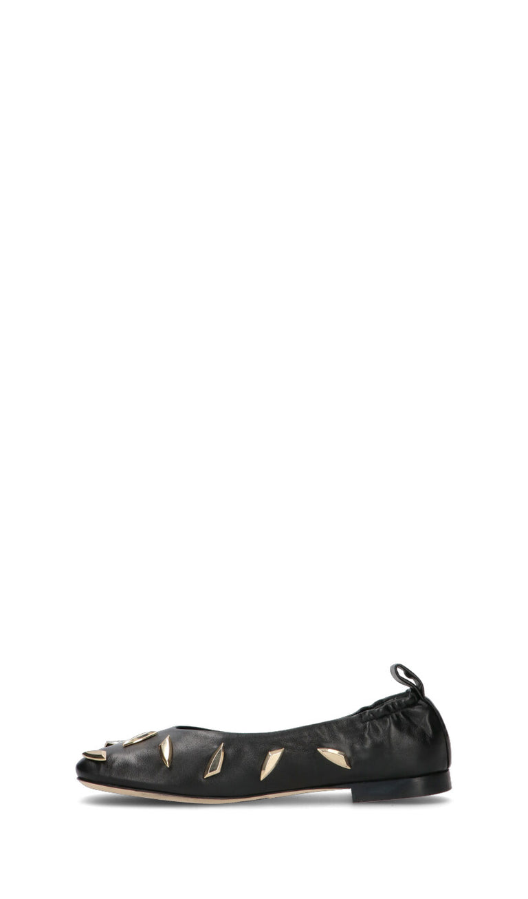 ORONERO Ballerina donna nera in pelle