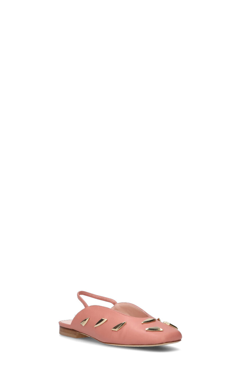 ORONERO Slingback donna rosa in pelle