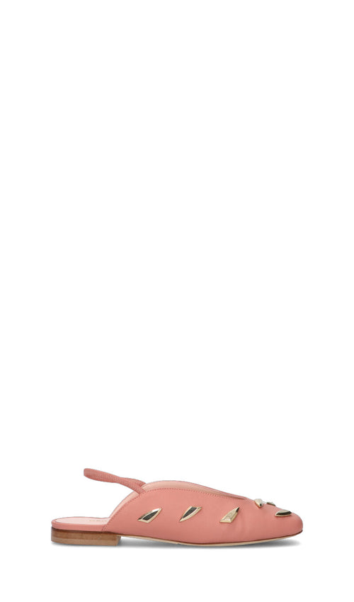 ORONERO Slingback donna rosa in pelle