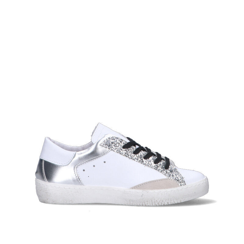 OTTANT8,6 Sneaker donna bianca/argento in pelle