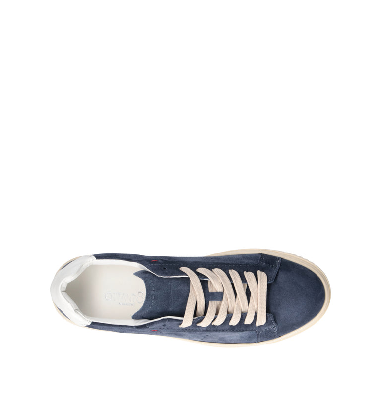 OTTANT8,6 Sneaker uomo blu in suede