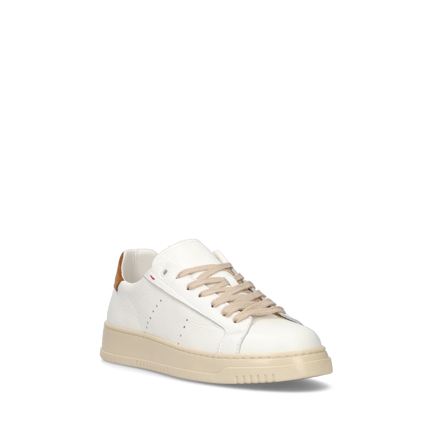 OTTANT8,6 Sneaker uomo bianca/cuoio in pelle