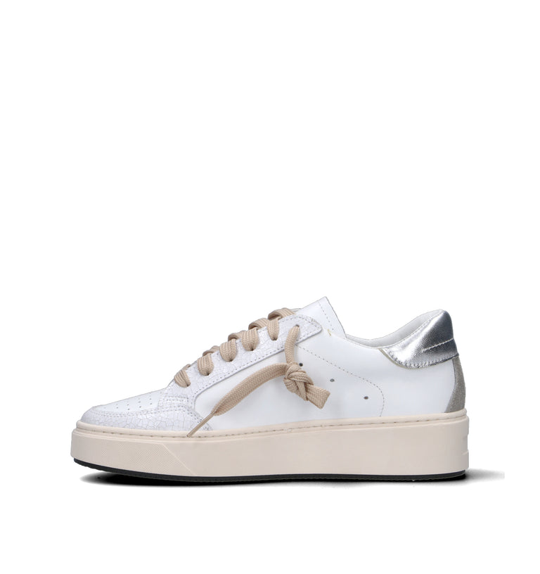 OTTANT8,6 Sneaker donna bianca/argento in pelle