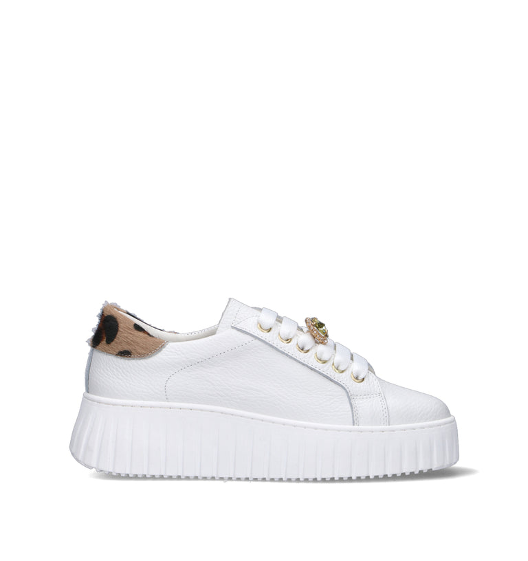 OTTANT8,6 Sneaker donna bianca in pelle