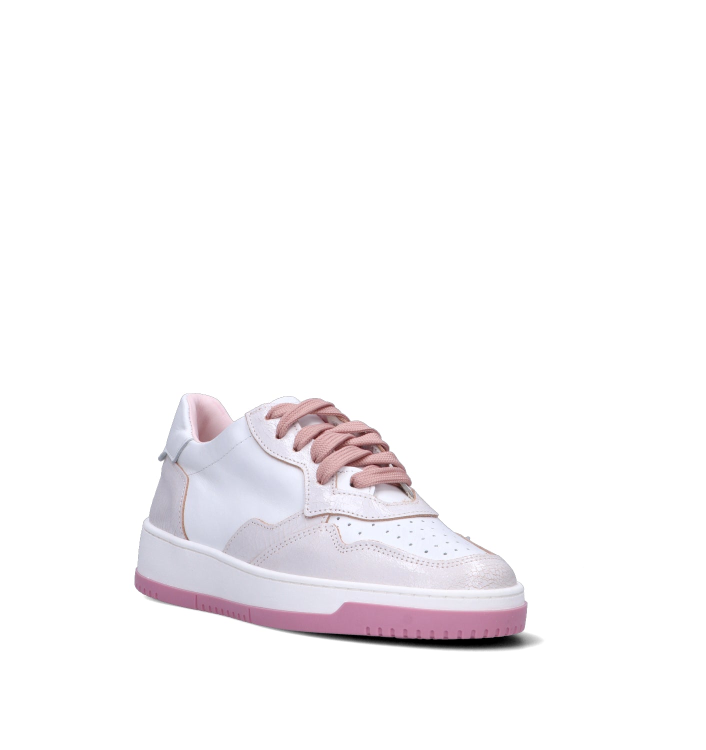 OTTANT8,6 Sneaker donna bianca/rosa in pelle