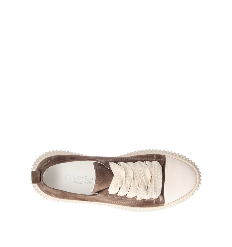 OTTANT8,6 Sneaker uomo taupe in suede