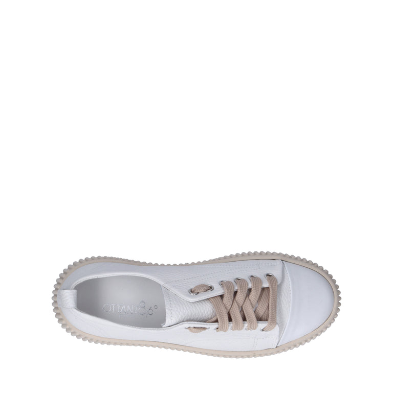 OTTANT8,6 Sneaker donna bianca in pelle