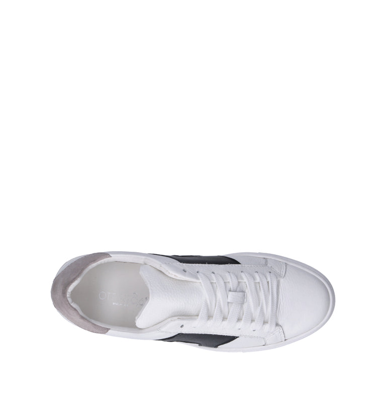 OTTANT8,6 Sneaker uomo bianca/nera in pelle