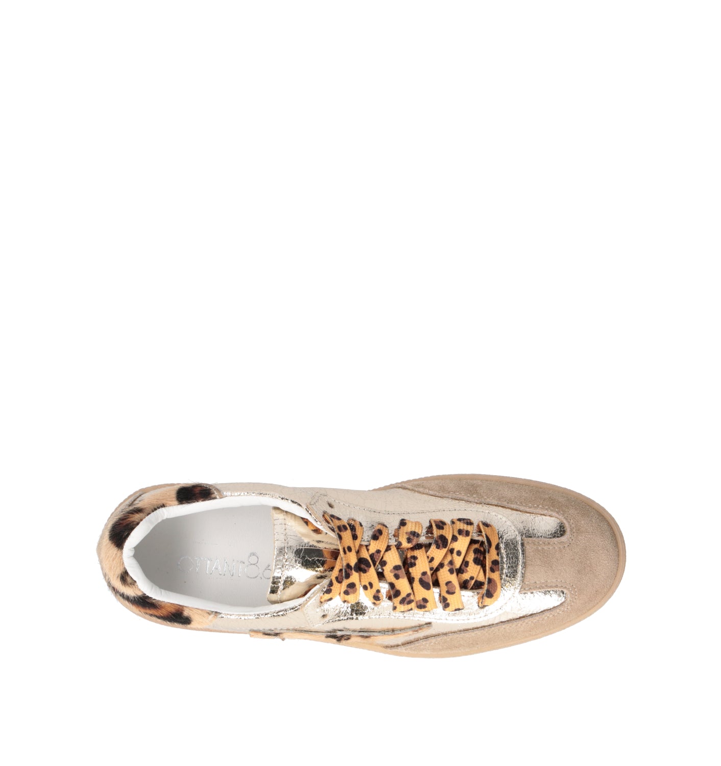 OTTANT8,6 Sneaker donna platino in pelle