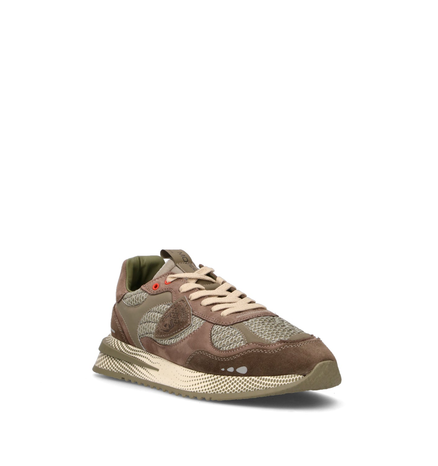 PHILIPPE MODEL Sneaker uomo militare in pelle