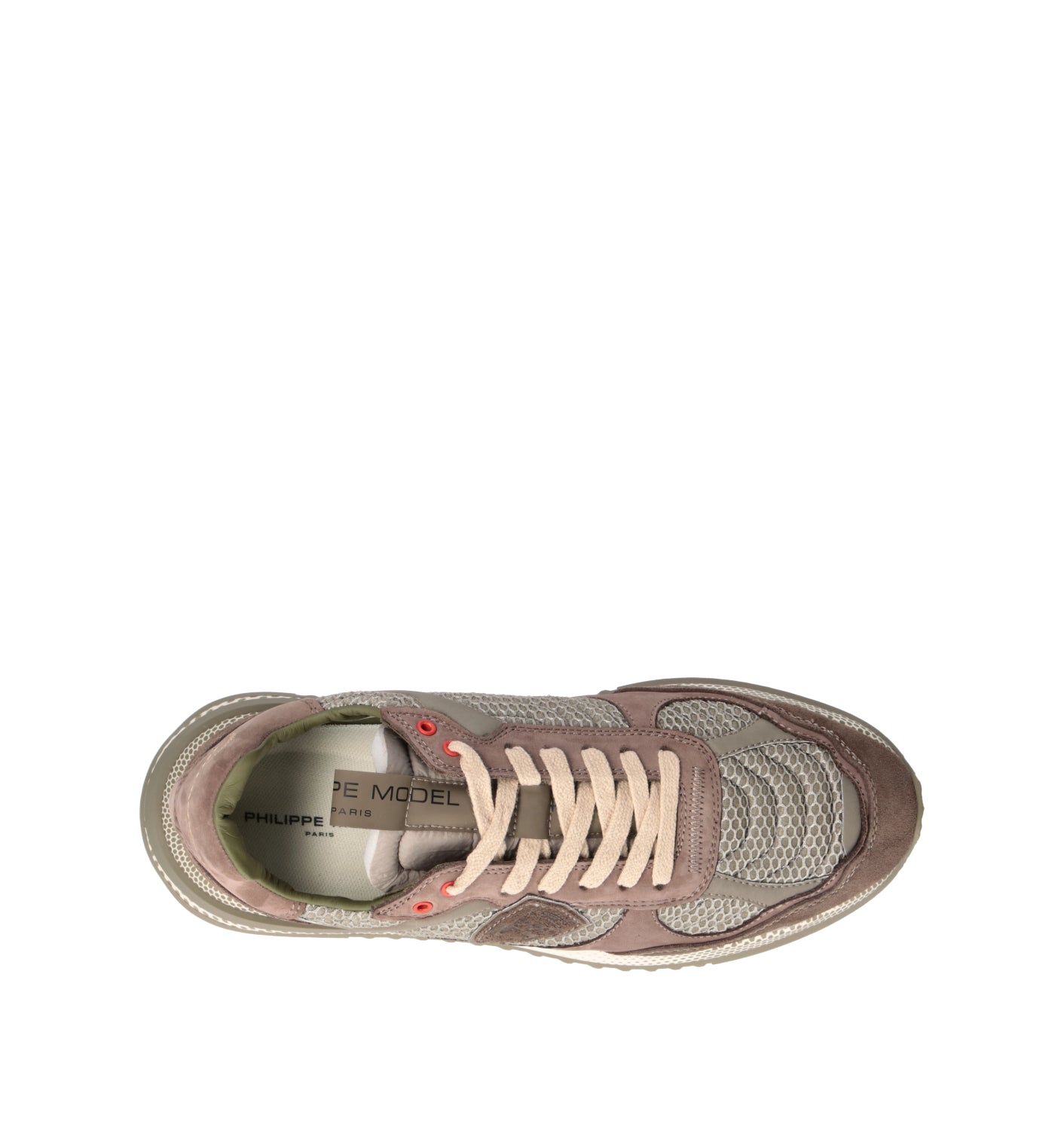 PHILIPPE MODEL Sneaker uomo militare in pelle