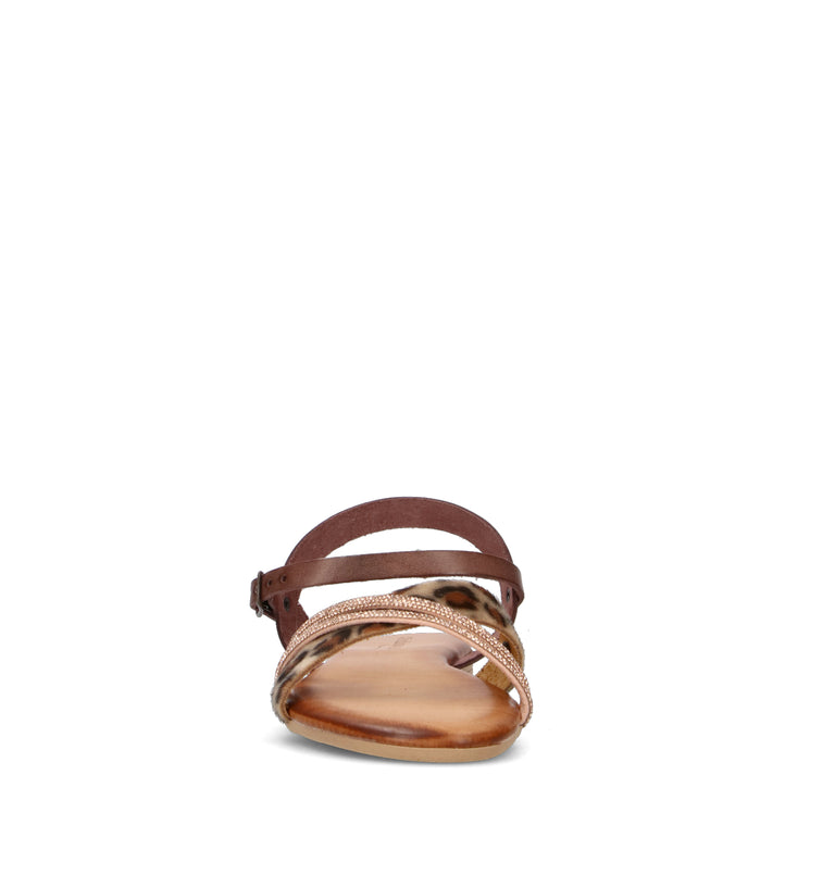 PERLAMARINA Sandalo donna marrone