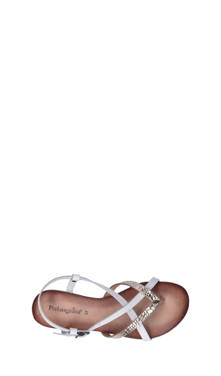 PERLAMARINA Sandalo donna bianco