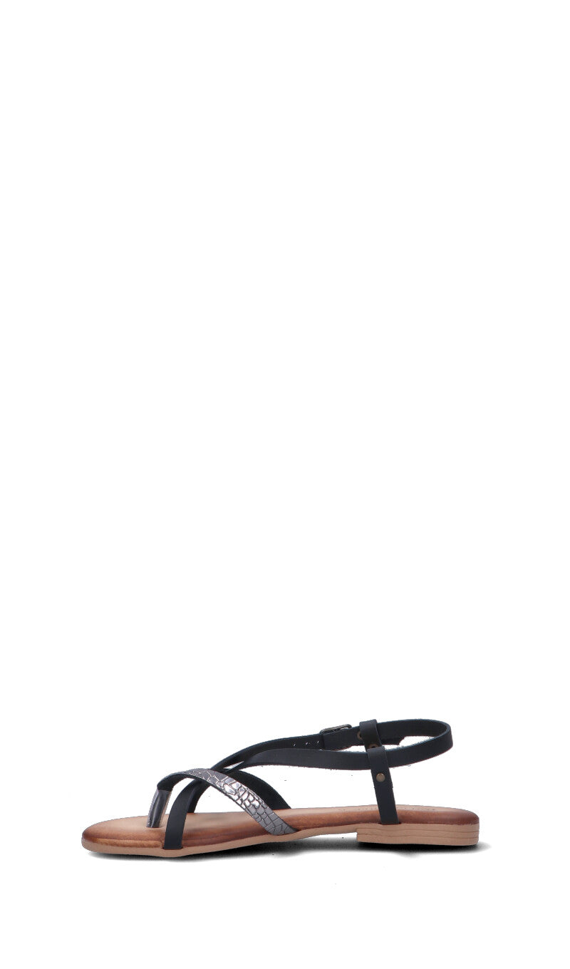 PERLAMARINA Sandalo donna nero