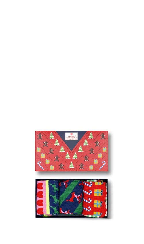 HAPPY SOCKS - Set calze regalo x 3