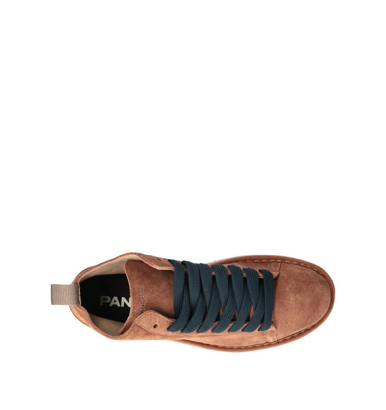 PANCHIC Sneaker uomo cognac in suede