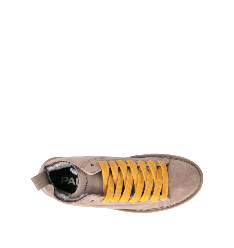 PANCHIC Sneaker donna taupe in suede