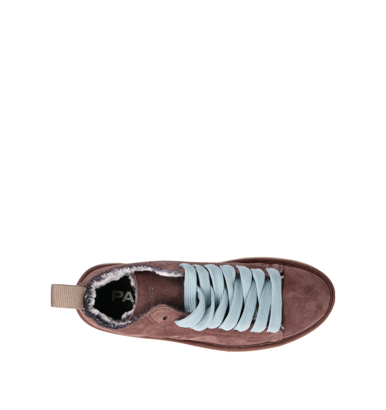 PANCHIC Sneaker donna marrone in suede