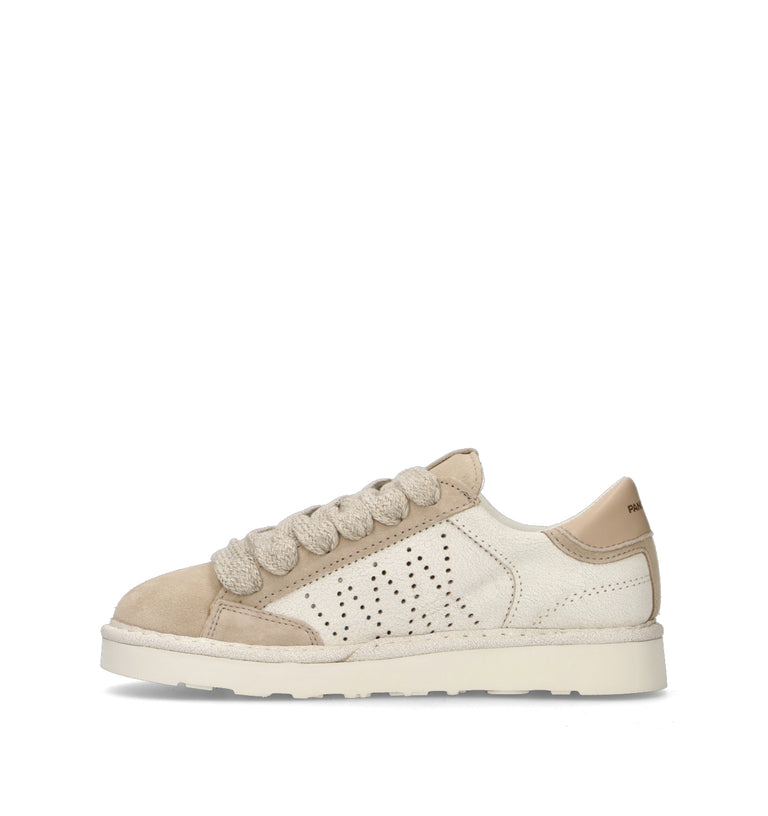 PANCHIC Sneaker donna bianca/beige in pelle