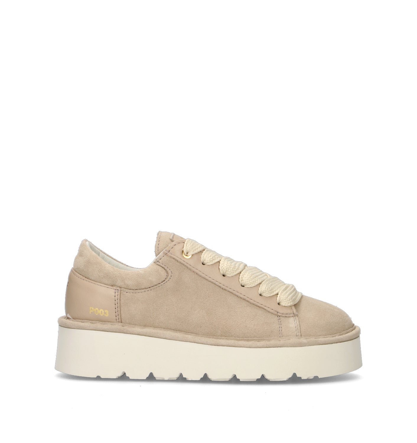 PANCHIC Sneaker donna beige in suede